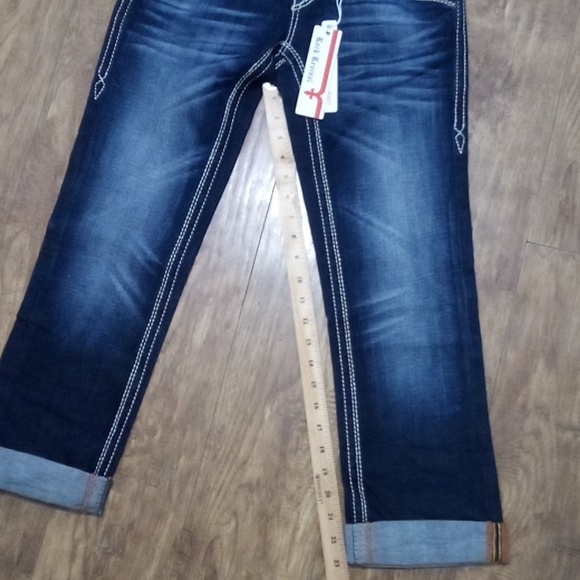 Rock Revival Women's Capri 26 Heather Embellished Shimmer NWT 138 USD - Picture 12 of 13